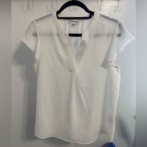 Calvin Klein Ruffle sleeve top